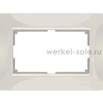 Рамка для двойной розетки Werkel Snabb, слоновая кость, Werkel