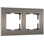 Рамка двойная Werkel Slab бронза матовый, Werkel