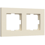 Рамка двойная Werkel Slab айвори матовый, Werkel