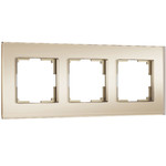 Рамка тройная Werkel Senso (шампань, стекло soft-touch), Werkel