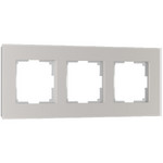 Рамка тройная Werkel Senso (дымчатый, стекло soft-touch), Werkel