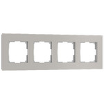 Рамка четверная Werkel Senso (дымчатый, стекло soft-touch), Werkel