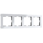 Рамка четверная Werkel Acrylic белый, Werkel