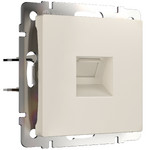Интернет розетка одинарная 5 категории RJ-45 Werkel, айвори матовый, Werkel