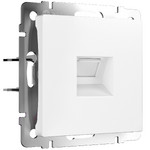 Интернет розетка одинарная 5 категории RJ-45 Werkel, белый матовый, Werkel