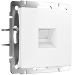 Интернет розетка одинарная RJ-45 cat. 6A Werkel, белый матовый, Werkel